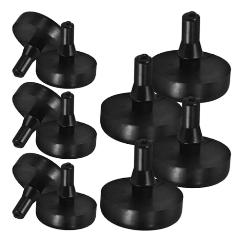 Kichvoe 10 Piezas de Pastillas de Freno para Pedal de Coche Negras Tope de Interruptor de Freno de Goma Duradero Almohadilla para Pedal de Embrague Accesorio Automotor para