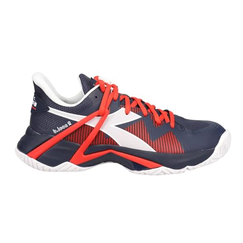 Image of Diadora Mens B.Icon 2 Ag Tennis Sneakers Shoes - Red, Yellow