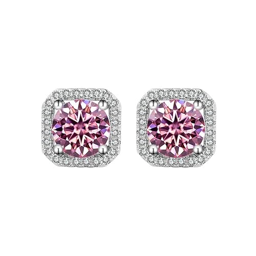Boucles d'oreilles moissanite idée cadeau précieuse avec certificat d'authenticité