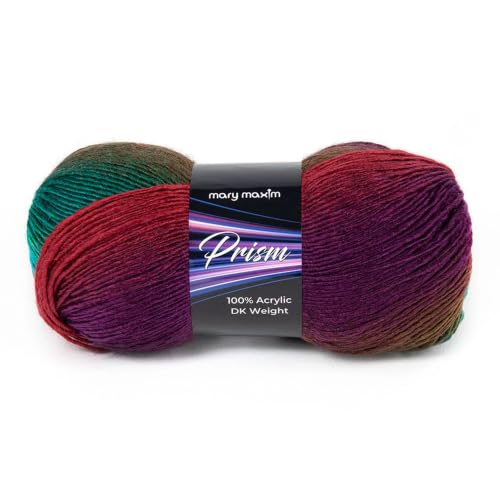 Image of Mary Maxim Prism Yarn, Acrylic Multicolor DK Yarn 290 Yards, Autumn Mist | Ombre Yarn, 3 Weight, Machine Wash, For Knitting and Crochet, Create Baby Items, Blankets, Afghans, Clothing Variegated Yarn