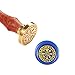 Vegvisir Viking Wax Seal Stamp Compass Rune Spell Sealing Wax Stamps Norse Runes Wax Seal 25mm/1'' Vintage Original Seal Stamp Head with Wooden Hilt