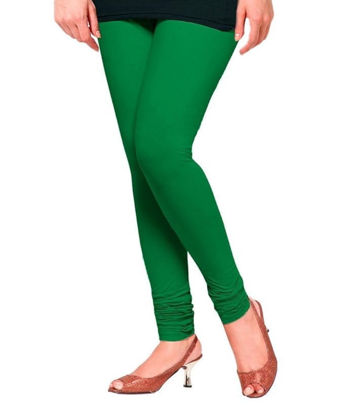 Women's Slim Fit Leggings (Standard, Green)-picture-50