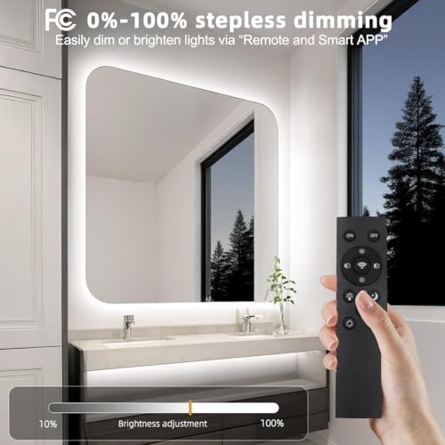 Image of Tenmiro White LED Strip Lights 30ft (1200 LEDs) Super Bright 25000K Daylight White, 3Color Temperature Dimmable with Smart App & Remote Control for Bedroom Kitchen Commercial Home Lighting Decor
