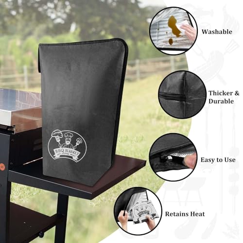 BBQ Blanket for Resting Meat, 21-Inch, Black, Dupont, 5-Layer Thermal Insulation, Insulated Brisket Bag for Party, Picnic, Camping (Black) by MBYLOEBA - Used condition - Image 5