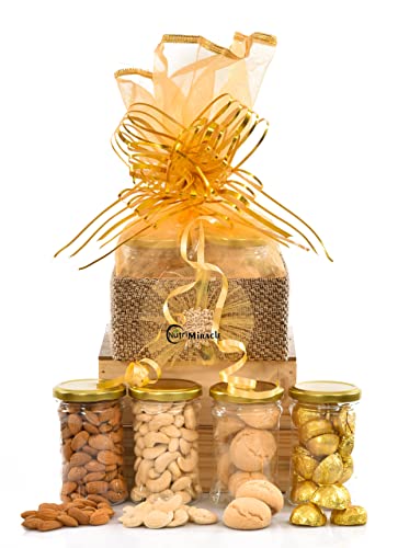 Image of NUTRI MIRACLE Dry Fruits Chocolate Box for Raksha Bandhan | Rakhi Gift Hamper |Siblings Celebration Pack