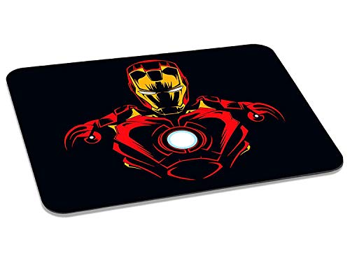 Image of ZORI Avengers - Ironman Gaming Mouse Pad - Computer Laptop PC| WFH Office | Anti-Skid, Anti-Slip, Rubber Base | Avengers Superhero | (Ironman 01 BLACKBG)