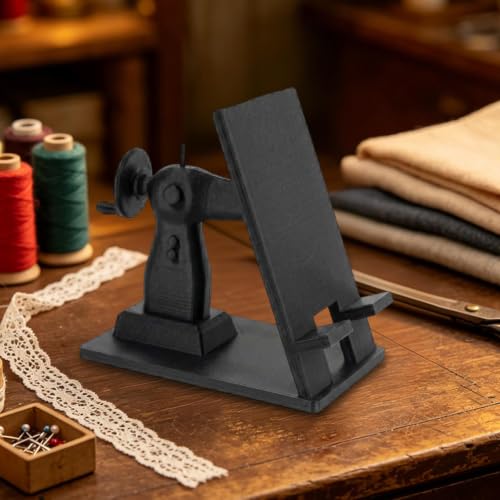 Soporte impreso en 3D retro con forma de máquina para mesa 8