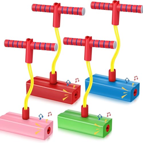 Image of TAZLYN Height Increase Jumper for Kids Jumping Toy for Kids pogo Jumper Fun and Safe Pogo Stick for Toddlers Gifts for 3-12 Year Old Boys Girls s Pogo Stick Makes Squeaky Sounds Indoor Toys Fun Gifts