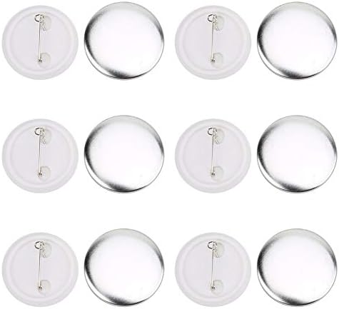 37mm round complete button supplies set with plastic... 100 Sets Blank Button Making Supplies, Round Badge Button Parts Metal ...