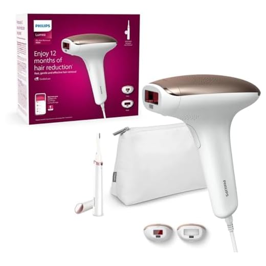 Philips BRI921/00 Lumea Advanced Epilateur à lumière pulsée avec 2 Embouts Corps/Visage + tondeuse de précision