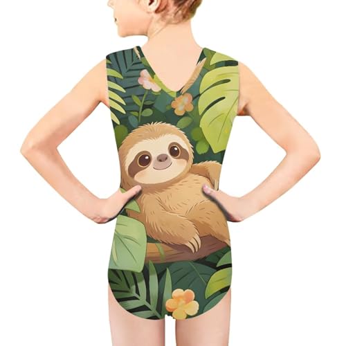 Image of Mumeson Girls One Piece Swimsuits Lightweight V-Neck Swimwear Bathing Suits for Little Girls 3-14 Years
