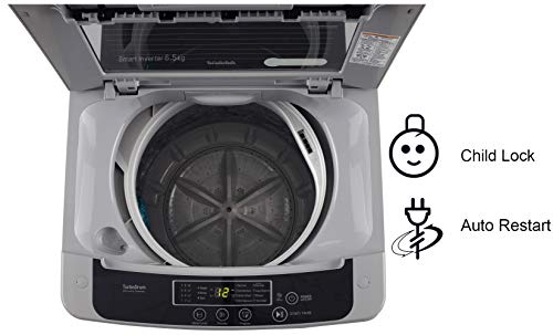 Image of LG T7585NDDLGA 6.5Kg Top Load Fully Automatic Washing Machine Appliance, Silver