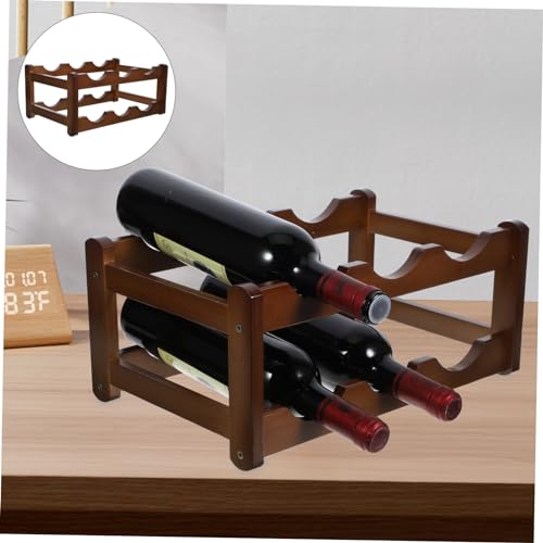 Soporte para botellas de vino Unomor de bambú miniatura 3