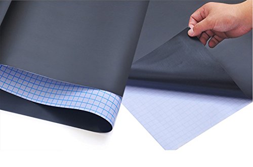Lependor Thickened Waterproof Chalkboard Printed Wall Paper Wall Dry Erase Self-Adhesive Blackboard Sticker - Blackboard Decal Vinyl Wall Sticker Board Wallpaper (78.7” × 17.7”) #TOP3