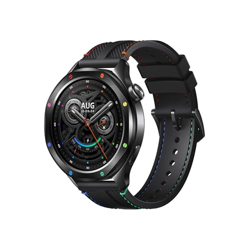 XIAOMI Watch S4 Smartwatch with 1.43-inch OLED Display NFC Bluetooth Calls Gesture Control 150+ Sports Modes 15-Day Battery HyperOS Alexa Model M2425W1 (Rainbown)