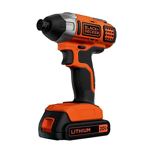 BLACK+DECKER 20V MAX Impact Driver Kit (BDCI20C)