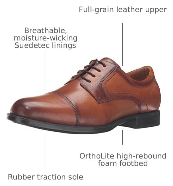 Image of Florsheim Midtown Cap Toe Oxford Men's Oxford