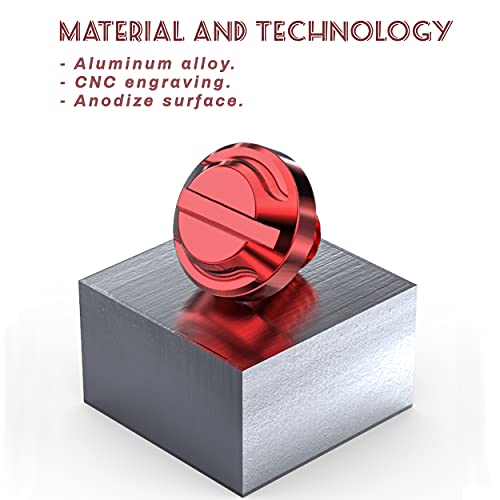 Image of 4pcs Motorcycle Red Mirror Hole Plugs 2 Regular+2 Reverse M10x1.25 (Red, M10>2 regular + 2 reverse)