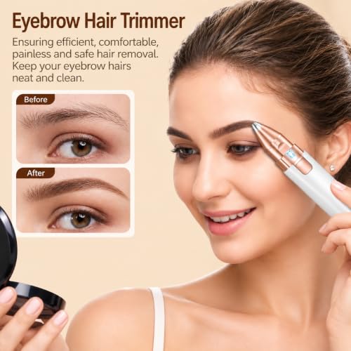 VIFERA 2 in 1 Eyebrow Trimmer, 40g, White - Image 3