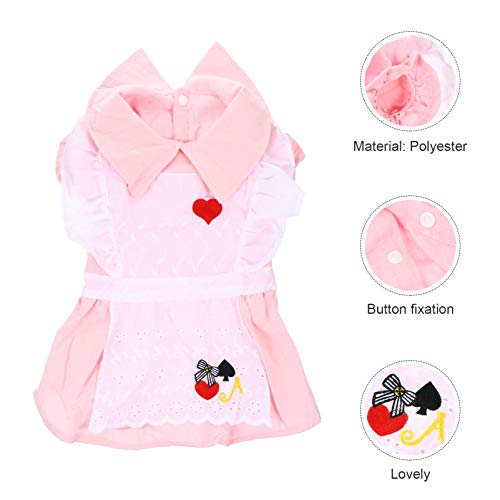 KESYOO Vestido de Cachorro de Inverno Macio Quente Pet Roupas Cachorrinho Vestido de Alice Cachorro