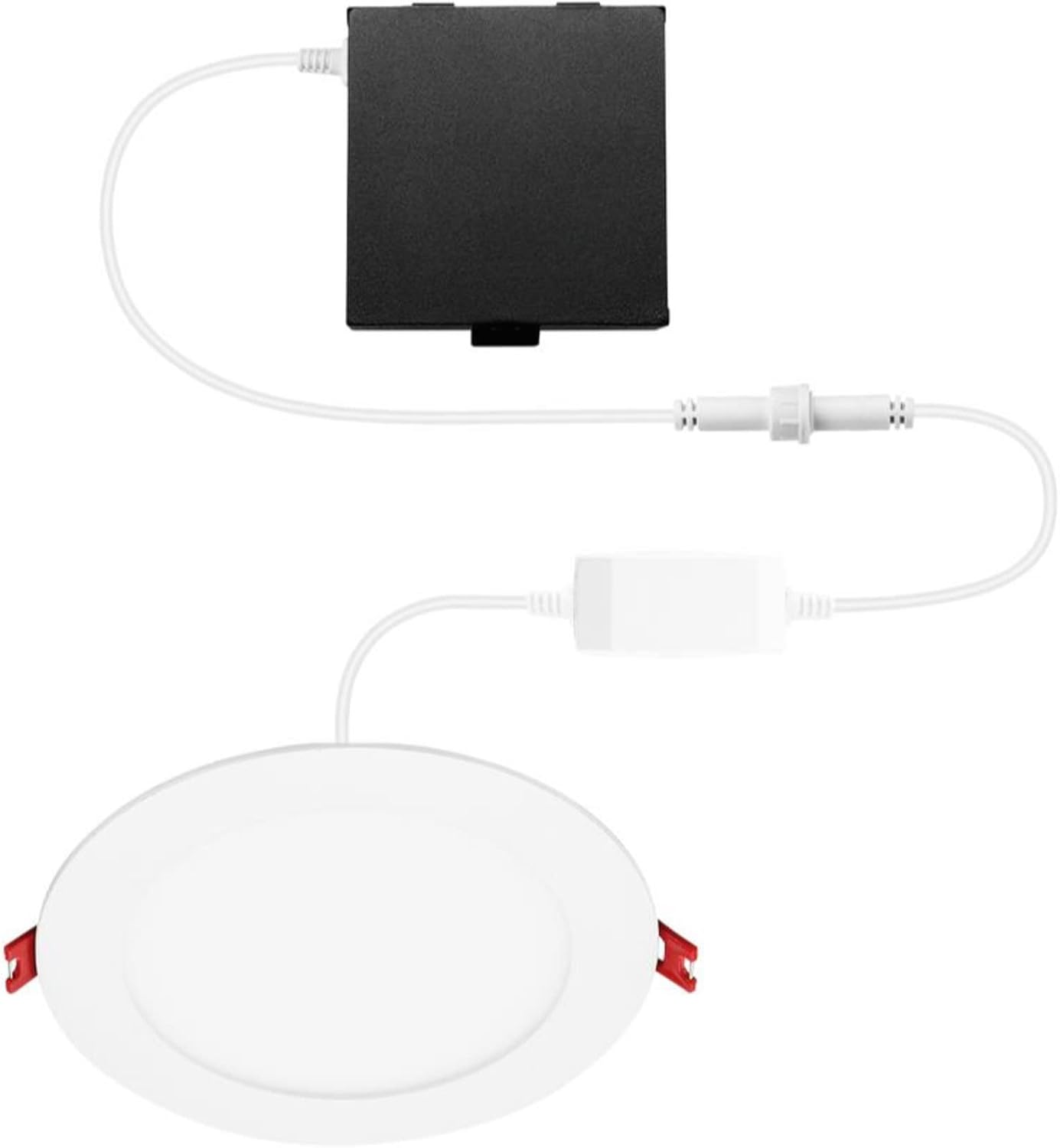 Diagram of Generic 6-inch Smart Hubspace Ultra Slim RGB+W LED Recessed Kit components