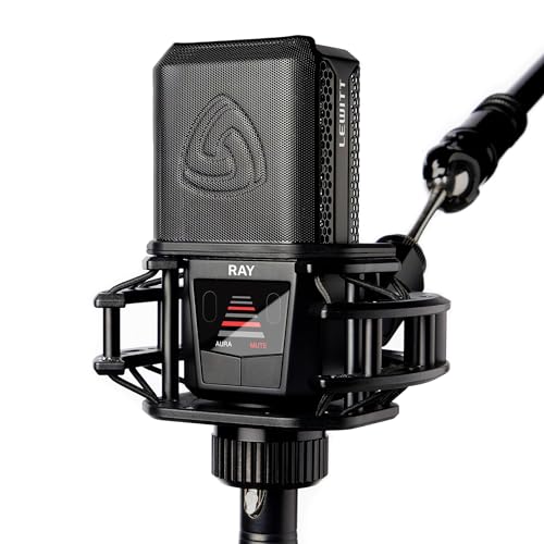 Image of RAY Microphone with Autofocus for Your Voice - Mute by Distance and Mute Button - for Podcasts, Streaming, Content and Music in Studio Quality - 1 inch Studio Condenser Capsule