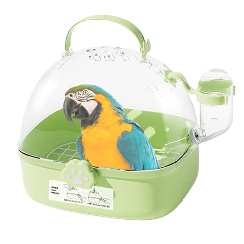 Cage de transport pour oiseaux légère avec gourde intégrée pour petits animaux - 8