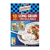 petite boite lustucru Riz Long Incollable LUSTUCRU, prêt en 10 minutes, idéal pour un repas rapide et savoureux.