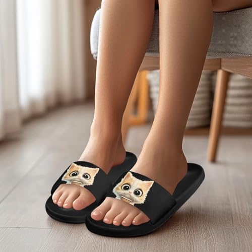 Women's Causal Sandals Soft Comfy Causal Slide Sandals Lightweight Non Slip Home Shower Slippers US 6-124