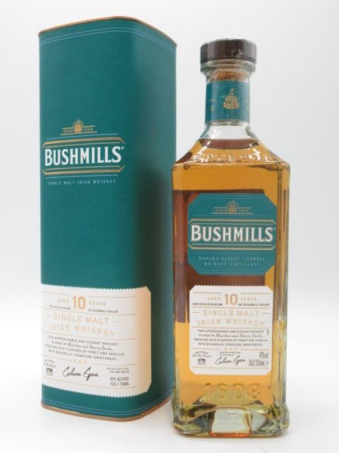 Amazon.co.jp: ブッシュミルズ シングルモルト 10年 正規品 40度 700ml