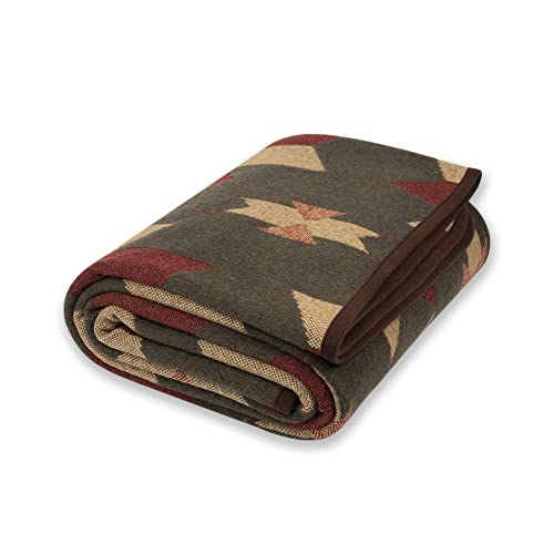 PuTian Merino Wool Blanket - 87' x 63' Great for Bed, Couch, Camping, Outdoors, Travel & Emergency...