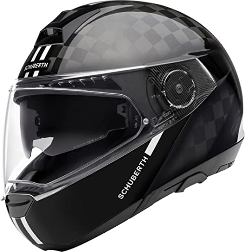 SCHUBERTH C4 Pro Carbon Casco, Accesorio Unisex para Adultos, Fusion White Glos, 59 (L)