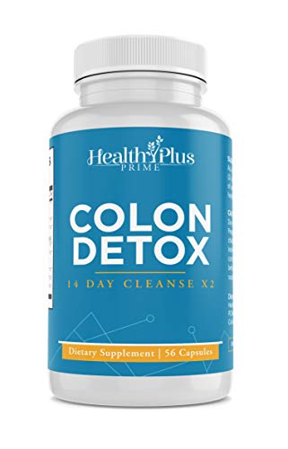 Colon Detox Cleanse x2 - Supports Detox Cleanse & Increased Energy Levels, 14 Day Quick Cleanse (56 Capsules) Enough for Two 14 Day Cleanses | Best for Colon Health