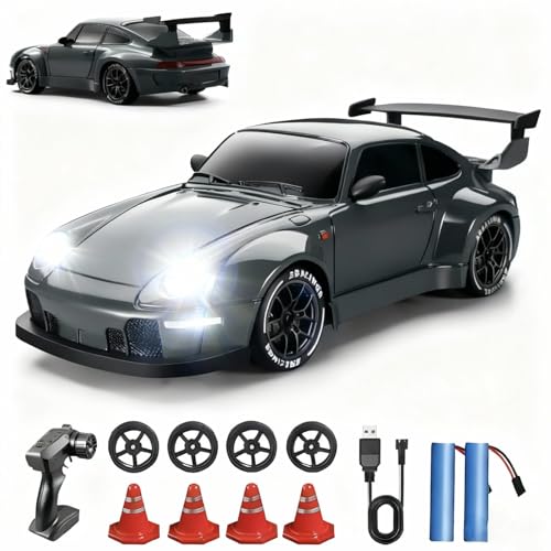 BEACONDESI 1:24 Scale RC Drift Car with Proportional Tuning &