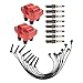TRQ Ignition Coil & Spark Plug Kit 11 Piece Iridium Plugs Compatible with 1997-1999 Ford F-150 Expedition E-150 Econoline F-250 Crown Victoria 1996-1997 Lincoln Town Car Mercury Grand Marquis Cougar