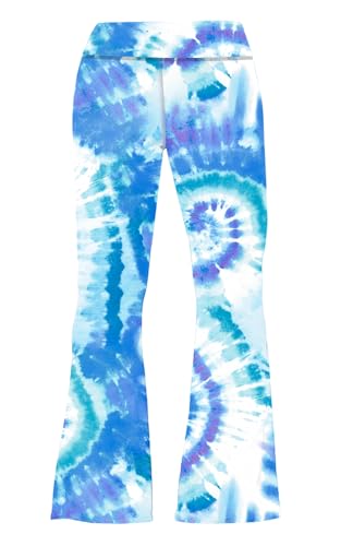 Image of Deerose Girls Halloween Hippie Bell Bottom Pants High Waist Flare Pants 5-14 Years