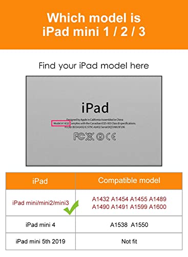 Dtto Ipad Mini 1 2 3 Case, Premium Leather Folio Stand Cover Case With Multi-Angle Viewing And Auto Wake-Sleep Function, Front Pocket For Apple Ipad Mini 1/Mini 2/Mini 3 - Jungle Night #TOP1