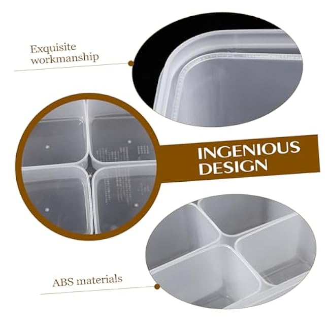 PRETYZOOM 1Set Multi Use Refrigerator Storage Container High Capacity Food Box with Detachable Design for Fruits Vegetables Meat and Seasonings Kitchen Organizer for Home Use