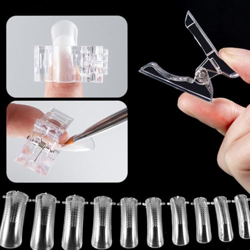 Kit de uñas postizas acrílicas extensión 100 piezas miniatura 6