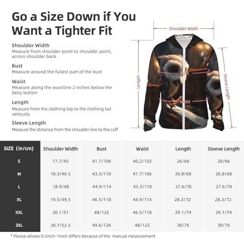 UPF 50+ Sun Protection Hoodie Rash Guard Long Sleeve Sun Shirt Owl Plays Piano UV Shirt Full Zip Jacket2