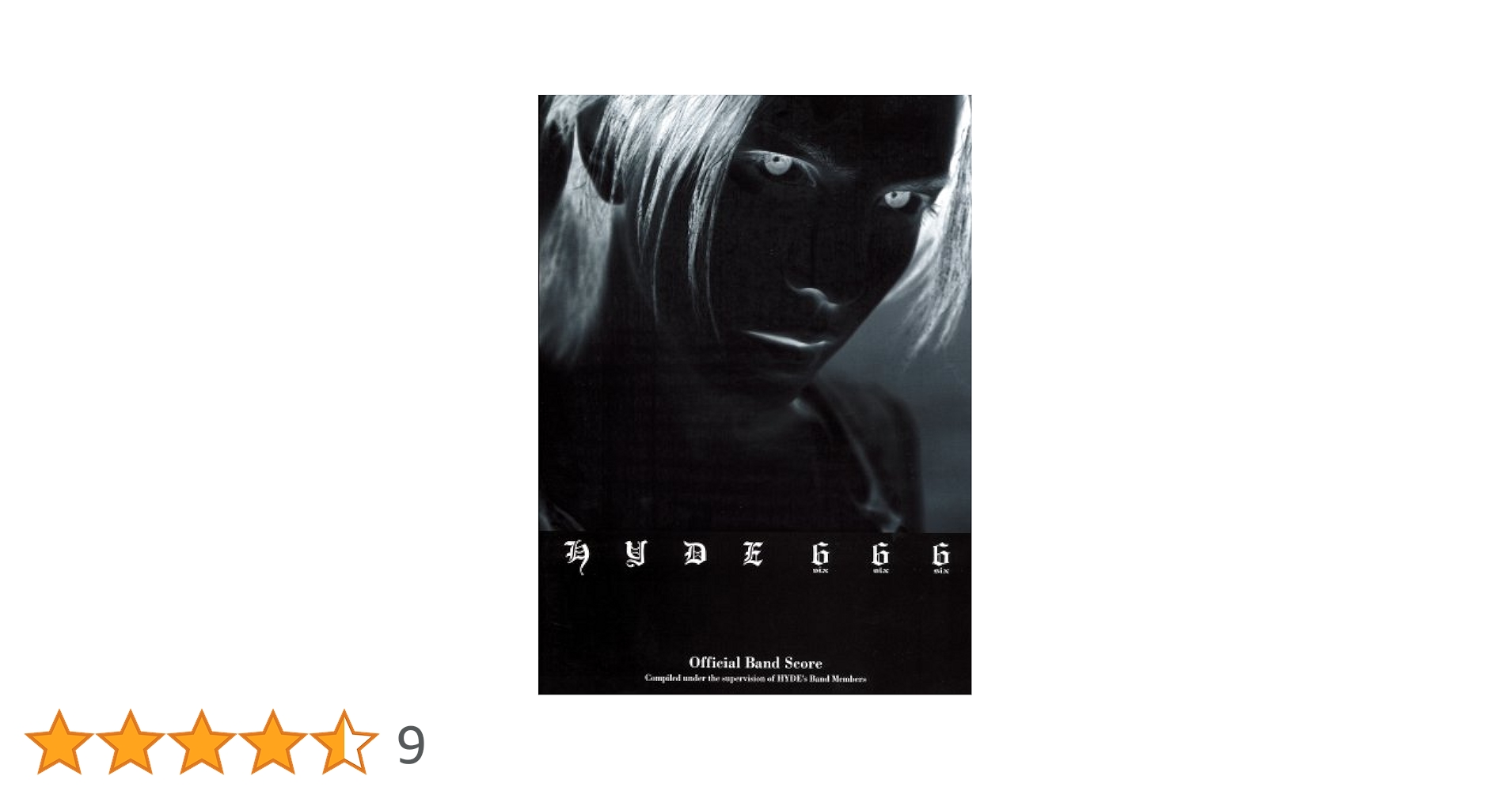 hyde 666 未使用未開封/バンドスコアark/ストラップ/ポスター他 オフィシャルバンドスコア HYDE 「666 six six six」 |本 | 通販
