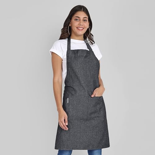 Mellow Buff Chef Aprons, Recycled Cotton Kitchen Apron With An Adjustable Neck With Long Ties thumb #5