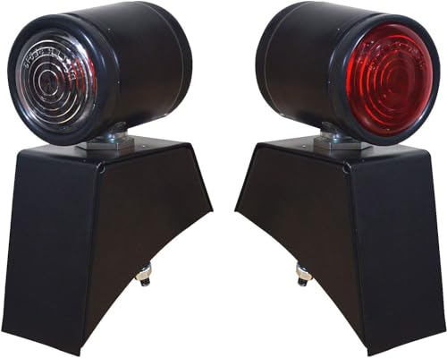 Feux clignotants d'angle noirs 12V pour réparer la signalisation Massey Ferguson ATJ2071