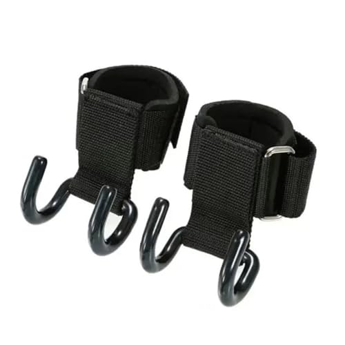 Muñequeras Gym Correas agarre ajustables acero con gancho, disponibles 3 pares, entrenamiento fuerza pesas, ejercicios el gimnasio y dominadas apoyo las muñecas