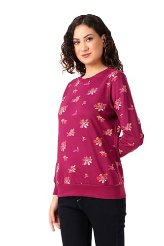 Image of Stories.Label Women Sweatshirt Full Sleeve | 100% Cotton Printed Winter Wear for Women | Casual Round Ribbed Neck Pullover Graphic Sweatshirt Tops | Regular & Plus Size (S-5XL)