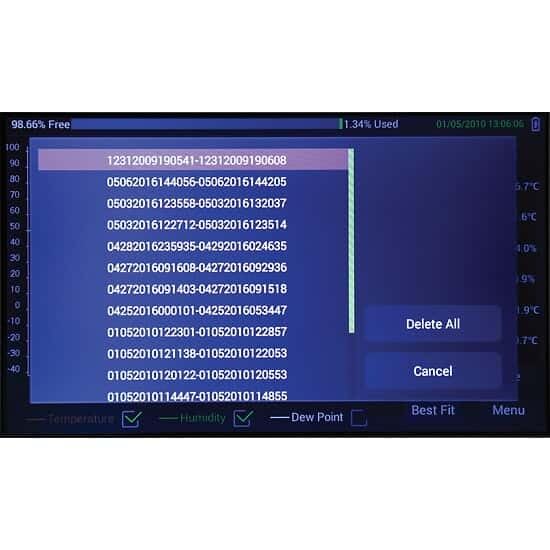 Traceable Temperature/Humidity Touchscreen Recorder