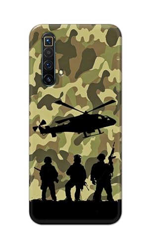 Image of Printed Hard Back Cover Case for Realme X3 | X3 SuperZoom | Realme X50 5G Back Cover (Army) -1111