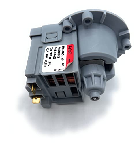 ELECTROTODO bomba de desague estandar para lavadora ZANUSSI, ARISTON, BALAY, CANDY, ELECTROLUX, INDESIT, NEW-POL, OTSEIN,LG (fijacion 3 tornillos)