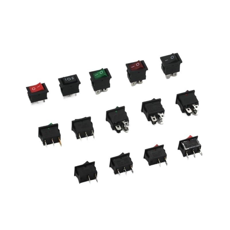 Boat Type Switch KCD1-101 Water Dispenser Electronic Scale Boat-Shaped Rocker Power Button Accessories 2 feet 6A250V(Black)