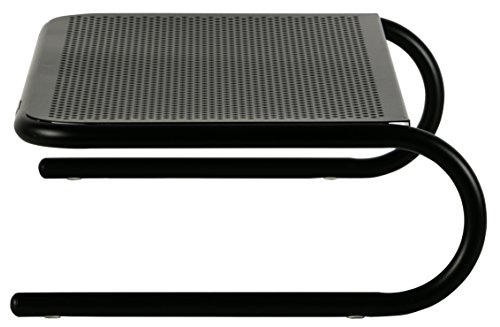 Allsop Large Metal Art Monitor Stand, 18-Inch wide platform holds 50 lbs with keyboard storage space - Black (30336) - Image 10